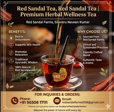 Red Sandal Tea – Premium Herbal Tea from Hyderabad, India